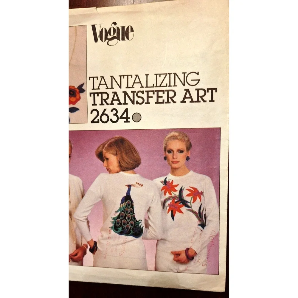 Vogue Tantalizing Transfer‎ Art Pattern #2634 ONE SIZE